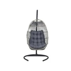 Beliani Hangstoel SESIA - Grijs Polyester, Pe Rotan 7 Beliani Hangstoel SESIA - Grijs Polyester, Pe Rotan -BBQ En Tuin Verkoop 4ec4e740c85e4b768d5972423f26bdbc