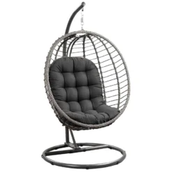 Hangstoel Lourdes - Antraciet - Ø105x190 Cm