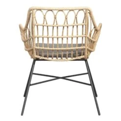 Le Sud Loungestoel Grimaud - Zwart/naturel - 82x70x67 Cm -BBQ En Tuin Verkoop 50105173 0900