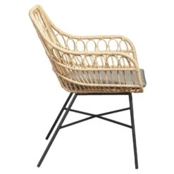 Le Sud Loungestoel Grimaud - Zwart/naturel - 82x70x67 Cm -BBQ En Tuin Verkoop 50105173 8000