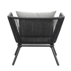 Loungestoel Almeria - Antraciet - 75x89x75 Cm -BBQ En Tuin Verkoop 50105176 8000