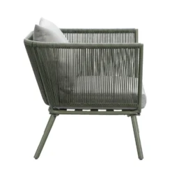 Loungestoel Almeria - Olijfgroen - 75x89x75 Cm -BBQ En Tuin Verkoop 50105177 0900