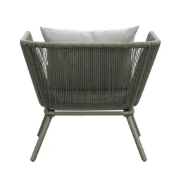 Loungestoel Almeria - Olijfgroen - 75x89x75 Cm -BBQ En Tuin Verkoop 50105177 8000