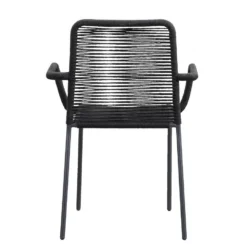 Le Sud Stapelstoel Lunas - Zwart -BBQ En Tuin Verkoop 50105243 0900