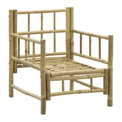 Loungestoel Tarifa Bamboe - Naturel - 82x66x75 Cm
