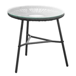 Bijzettafel Formentera - Antraciet - 50xØ50 Cm -BBQ En Tuin Verkoop 50155166 0300