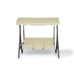 Beliani Schommelbank GARBO - Beige Polyester 7 Beliani Schommelbank GARBO - Beige Polyester -BBQ En Tuin Verkoop 502bf623068d42478e7d8a93103e0fa9