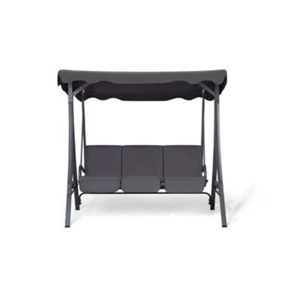 Beliani Schommelbank GARBO - Grijs Polyester 3 Beliani Schommelbank GARBO - Grijs Polyester - Image 3