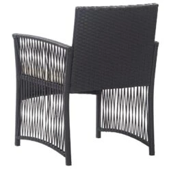 VidaXL Tuinstoelen Met Kussens 2 St Poly Rattan Zwart -BBQ En Tuin Verkoop 6414d137829045ada0a74fcf4fb3569b