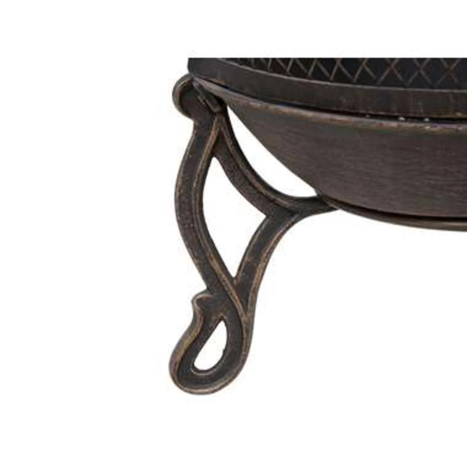 Beliani Vuurkorf Voor Hout TACORA - Messing Staal 3 Beliani Vuurkorf Voor Hout TACORA - Messing Staal - Image 3