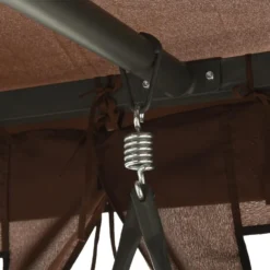 VidaXL Schommelbank Met Prieel Converteerbaar Koffiekleurig -BBQ En Tuin Verkoop 6ad5beaa7b1442c094a961a3069dfde9