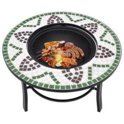 VidaXL Vuurschaal Mozaïek 68 Cm Keramiek Groen -BBQ En Tuin Verkoop 6b5f8f4e7c6644fdb3428e1d551a5fd5