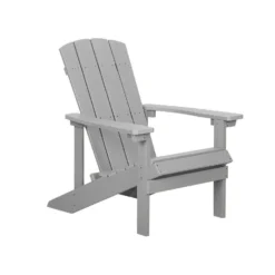 Beliani Tuinstoel ADIRONDACK - Grijs Kunsthout -BBQ En Tuin Verkoop 6cf0a11ac6464245bda7befa4bfc4d82