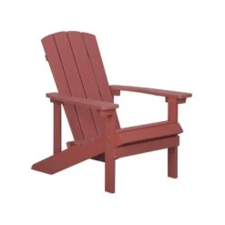 Beliani Tuinstoel ADIRONDACK - Rood Kunsthout 7 Beliani Tuinstoel ADIRONDACK - Rood Kunsthout -BBQ En Tuin Verkoop 6d01865fb12c4aeb994d15b3cbe6ef71
