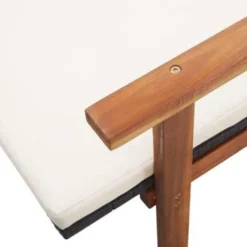 VidaXL Ligbed Met Kussen Poly Rattan En Massief Acaciahout Zwart -BBQ En Tuin Verkoop 720caf20bf934c81a94a8e05a09d0c17