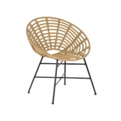 Beliani Tuinstoel ACERRA - Beige Pe Rotan -BBQ En Tuin Verkoop 7cc82ecb269647dc8ff99ac1d86a0903