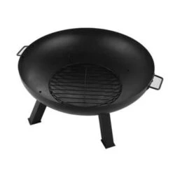 Beliani Vuurkorf Voor Hout SEMPU - Zwart Staal -BBQ En Tuin Verkoop 80723f2207424c8eb4d24ab9c29ab6f3