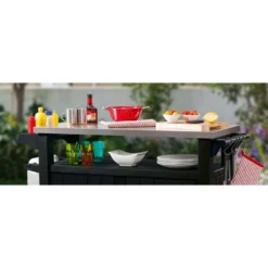 Keter BBQtafel Unity XL - Grijs -BBQ En Tuin Verkoop 81027604 0400