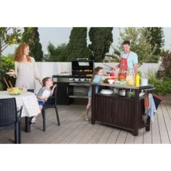 Keter BBQtafel Unity XL - Grijs -BBQ En Tuin Verkoop 81027604 0500