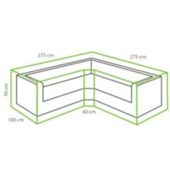 Outdoor Covers Premium Loungesethoes Trapezium - Grijs -BBQ En Tuin Verkoop 81029500 0500