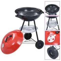 VidaXL Kogelbarbecue Houtskool Met Wieltjes XXL 44 Cm -BBQ En Tuin Verkoop 893547ae78e2403a8c0898f7e941e272