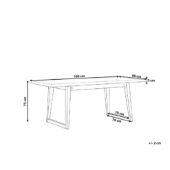 Beliani Eettafel ORIA - Grijs Vezelcement -BBQ En Tuin Verkoop 899203e0c073412981fef38184fce5a0