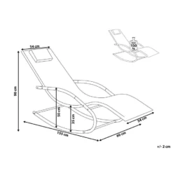 Beliani Tuinligstoel CARANO II - Rood Staal, Textiel 6 Beliani Tuinligstoel CARANO II - Rood Staal, Textiel -BBQ En Tuin Verkoop 89d8682e91bf4711a4b2430cbb62d445