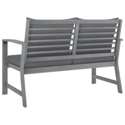 VidaXL Tuinbank Met Donkergrijs Kussen 120 Cm Massief Acaciahout -BBQ En Tuin Verkoop 8d2730f3cd1b49c5a4ab4d9785c24e37