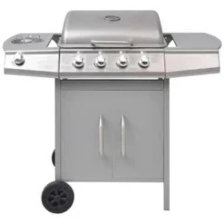 VidaXL Gasbarbecue 4+1 Kookzone Zilver -BBQ En Tuin Verkoop 8f9139d16df940f087524bd232ca592a
