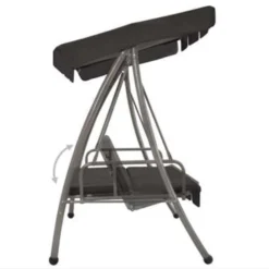 VidaXL Schommelbank Voor Buiten Met Dak 192x118x175 Cm Staal Antraciet -BBQ En Tuin Verkoop 94e650293957478b8fb3977f73fd6ddf