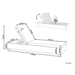 Beliani Tuinligstoel FANANO - Lichte Houtkleur Acaciahout -BBQ En Tuin Verkoop a77120d7c371403f9aeb6e5a35d40b82