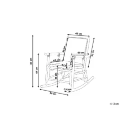 Beliani Schommelstoel FRIGOLE - Lichte Houtkleur Bamboehout -BBQ En Tuin Verkoop a7bf54dc45014ffa925159eb79e7307a