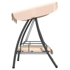 VidaXL Schommelbank Voor Buiten Met Luifel Zandwit -BBQ En Tuin Verkoop ab99bb59917e40c88f4be2ad366ebeee