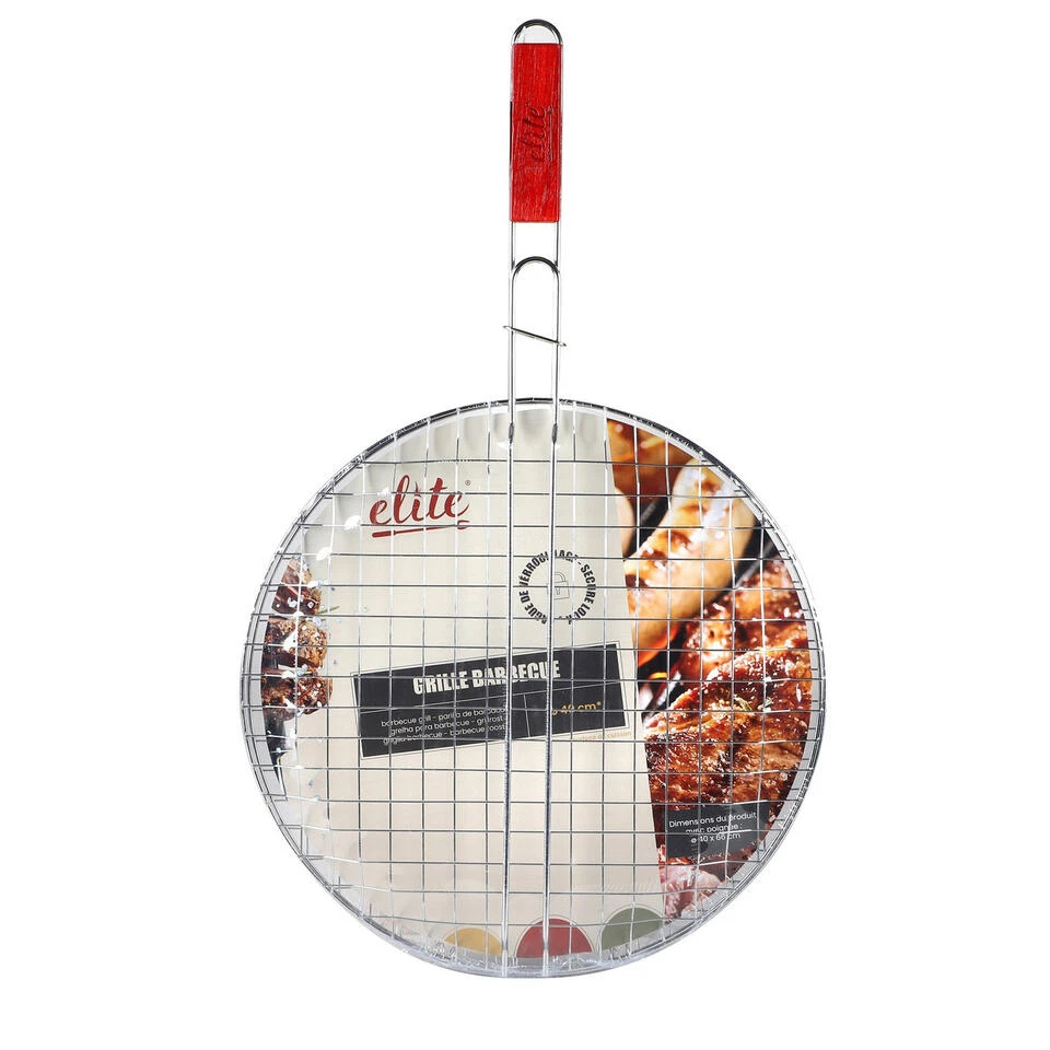 Elite BBQ Rooster - Klem Grill - Metaal/hout - 40 X 66 X 1 Cm 2 Elite BBQ Rooster - Klem Grill - Metaal/hout - 40 X 66 X 1 Cm - Image 2