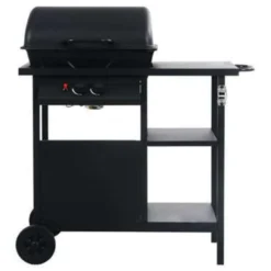 VidaXL Gasbarbecue Met 3-laags Zijtafel Zwart -BBQ En Tuin Verkoop b811cf94210941d1b73a3840f253d5d4