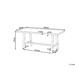 Beliani Eettafel SCANIA - Lichte Houtkleur Acaciahout -BBQ En Tuin Verkoop b8acb9a5baa643d1a2fbcec8d44d8929