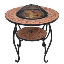VidaXL Vuurtafel Mozaïek 68 Cm Keramiek Terracottakleurig -BBQ En Tuin Verkoop ba867ecb95564653989475d99df2cd72