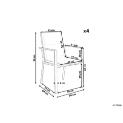 Beliani Tuinstoel BUSSETO - Zwart Aluminium 6 Beliani Tuinstoel BUSSETO - Zwart Aluminium -BBQ En Tuin Verkoop bde50524357c4d779ebaa05589ba7cf2