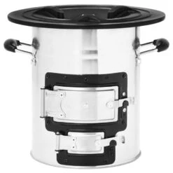 VidaXL Camping Houtkachel 51,5x35x30,5 Cm Roestvrij Staal Zilverkleur -BBQ En Tuin Verkoop bfe3a5aa914c4da2bdc056c57057d351