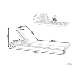 Beliani Tuinligstoel GRANARI - Lichte Houtkleur Acaciahout -BBQ En Tuin Verkoop cf831ebe077e48209b438b589de3943f
