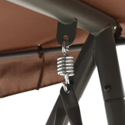 VidaXL Schommelbank Voor Buiten Met Luifel Koffiekleurig -BBQ En Tuin Verkoop cfe6933272f34a9c966e1b1db974f244