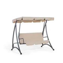 Beliani Schommelbank TEMPLE - Beige Polyester 7 Beliani Schommelbank TEMPLE - Beige Polyester -BBQ En Tuin Verkoop d39e3e0c1b3544ec829ed013f0b4b6a5