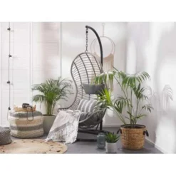 Beliani Hangstoel PINETO - Grijs Pe Rotan -BBQ En Tuin Verkoop d5c727dd941d49ecbb5b3e5f7a5fd358