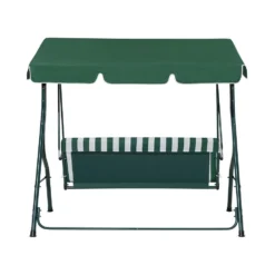 Beliani Schommelbank CHAPLIN - Groen Staal -BBQ En Tuin Verkoop d80fc99d4287488faee210df5bf9990f