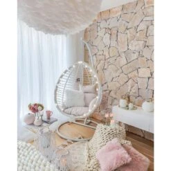 Beliani Hangstoel FANO - Wit Pe Rotan -BBQ En Tuin Verkoop daaebc8eb96d45b5844262c89b09ff78