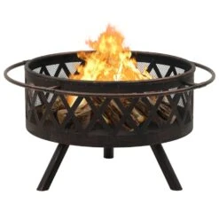 VidaXL Vuurplaats Met Pook XXL 76 Cm Staal -BBQ En Tuin Verkoop df78acb252604e0db8dd4f2fc7c0cdb8