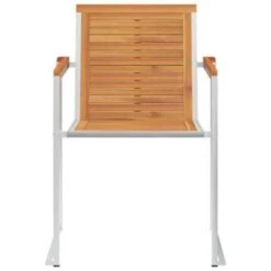 VidaXL Tuinstoelen 2 St Massief Acaciahout En Roestvrij Staal -BBQ En Tuin Verkoop e25eb6c5ae3f4398a30f5ff6b98ebde0