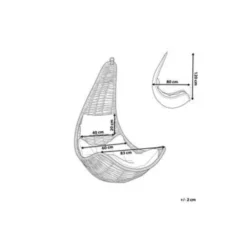 Beliani Hangstoel ATRI - Beige Pe Rotan -BBQ En Tuin Verkoop e5262414ae5b495b90f2f8c09d897968