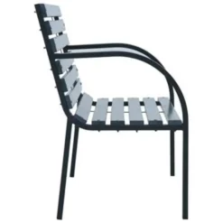 VidaXL Tuinbank 120 Cm Hout Grijs -BBQ En Tuin Verkoop e885276225784c25a7a77638e47223d4