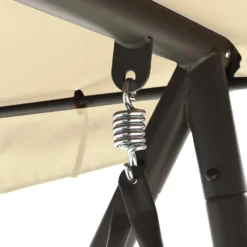 VidaXL Schommelbank Voor Buiten Met Luifel Zandwit -BBQ En Tuin Verkoop eb1cf812b7244768b501c01febec0c2d